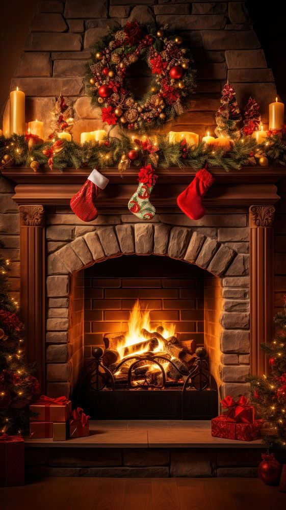 Fireplace Christmas fireplace christmas hearth