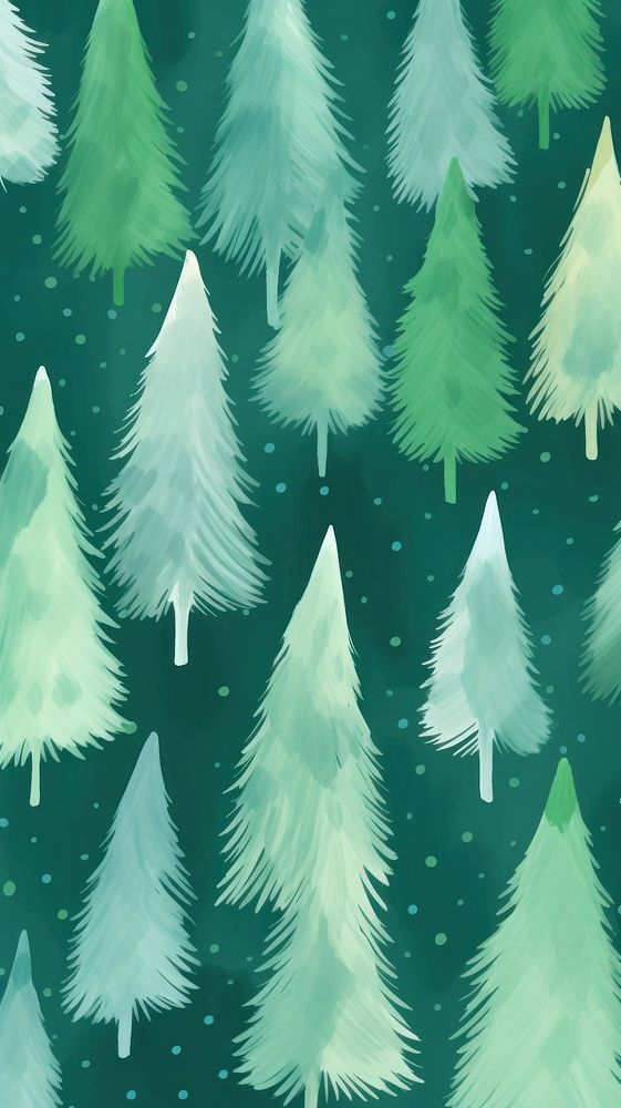 Chirstmas trees pattern backgrounds christmas plant. AI generated Image by rawpixel.