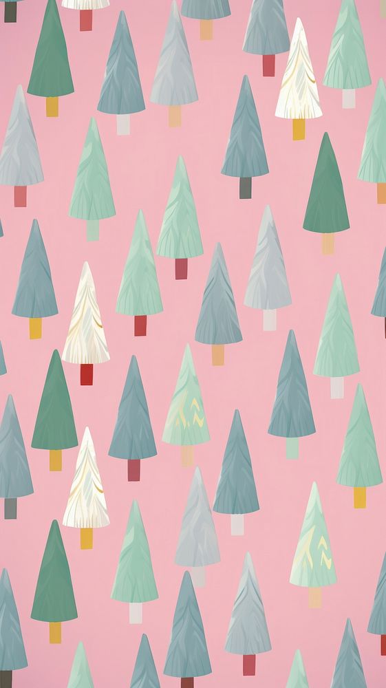 Chirstmas trees pattern backgrounds decoration christmas. AI generated Image by rawpixel.