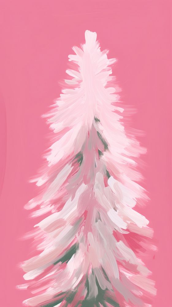 Tree christmas plant pink. AI generated Image by rawpixel.