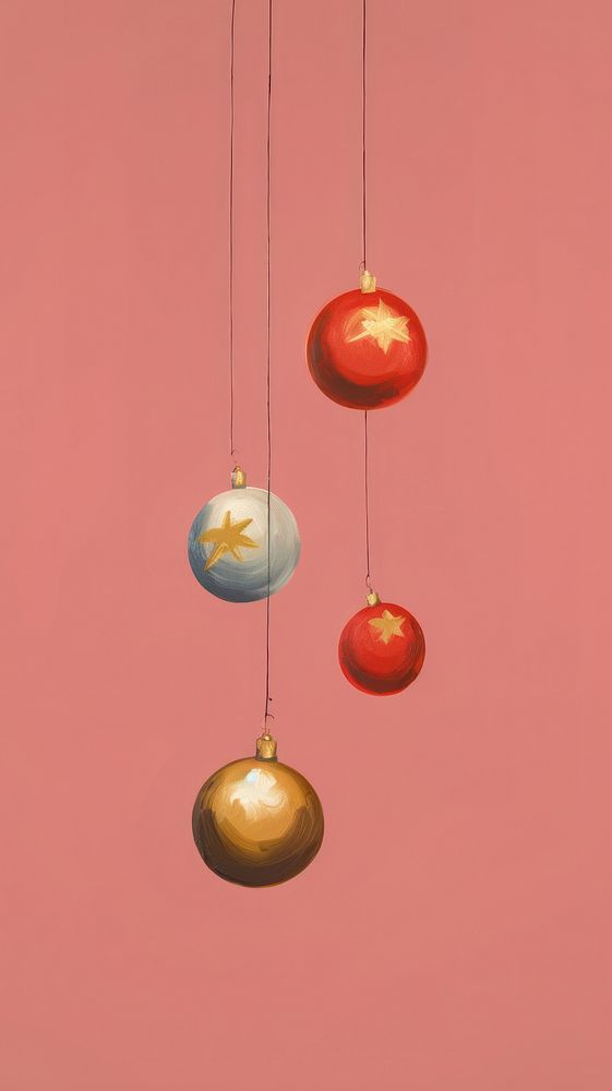 Chirstmas balls decoration chandelier handicraft. AI generated Image by rawpixel.