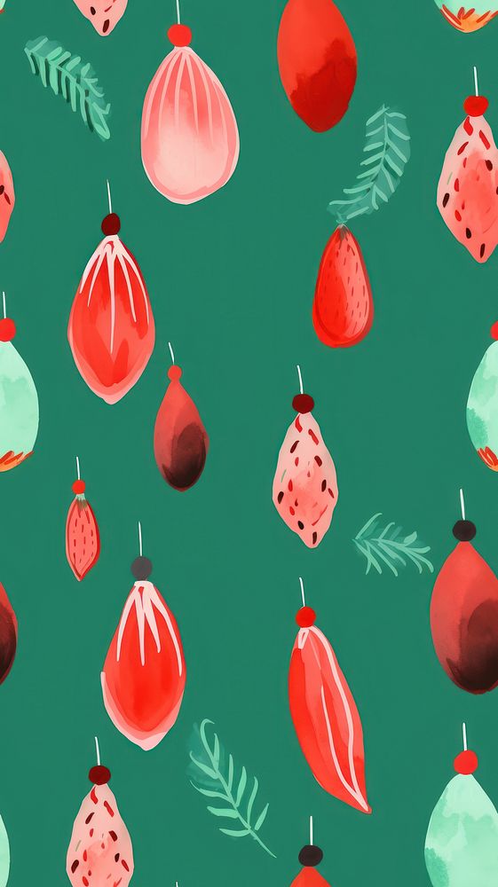 Chirstmas ornamanets backgrounds christmas plant. AI generated Image by rawpixel.