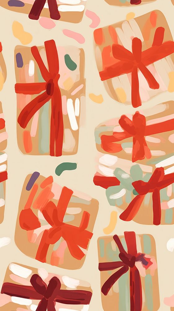Gift backgrounds christmas art. AI generated Image by rawpixel.
