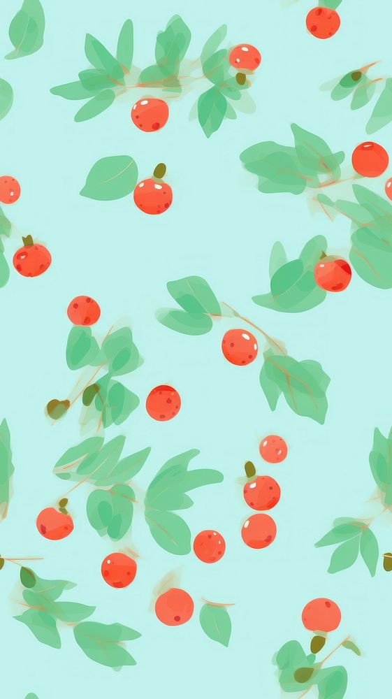 Backgrounds pattern plant fruit. AI generated Image by rawpixel.