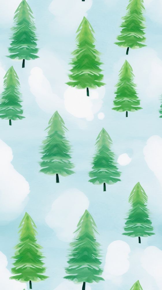 White christmas backgrounds plant green. AI generated Image by rawpixel.
