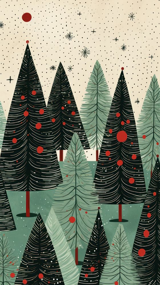 Christmas Wallpaper christmas pattern backgrounds. AI generated Image by rawpixel.