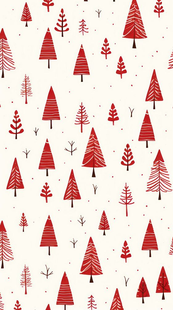 Christmas tree backgrounds pattern paper. AI generated Image by rawpixel.