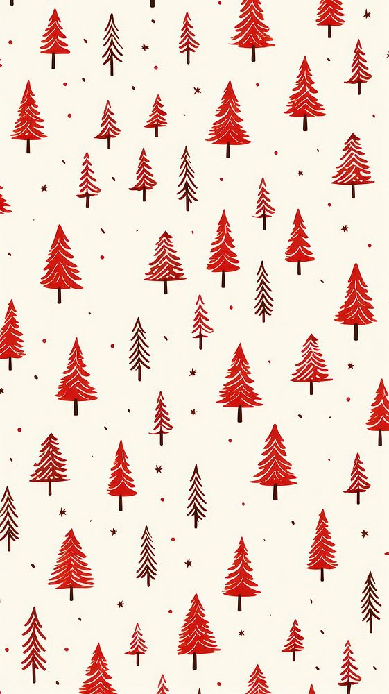 Christmas tree backgrounds wallpaper pattern. AI generated Image by rawpixel.
