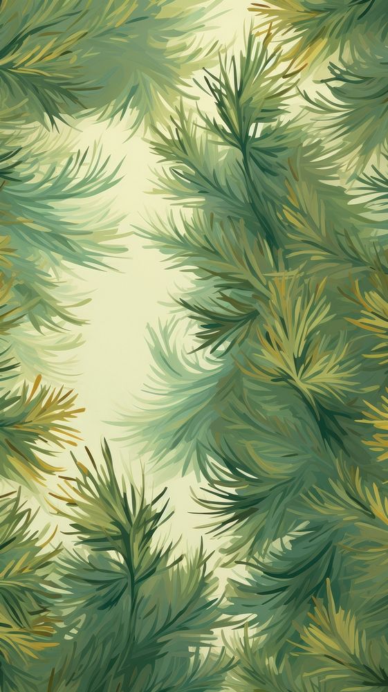 Fir tree branches pattern texture nature. AI generated Image by rawpixel.