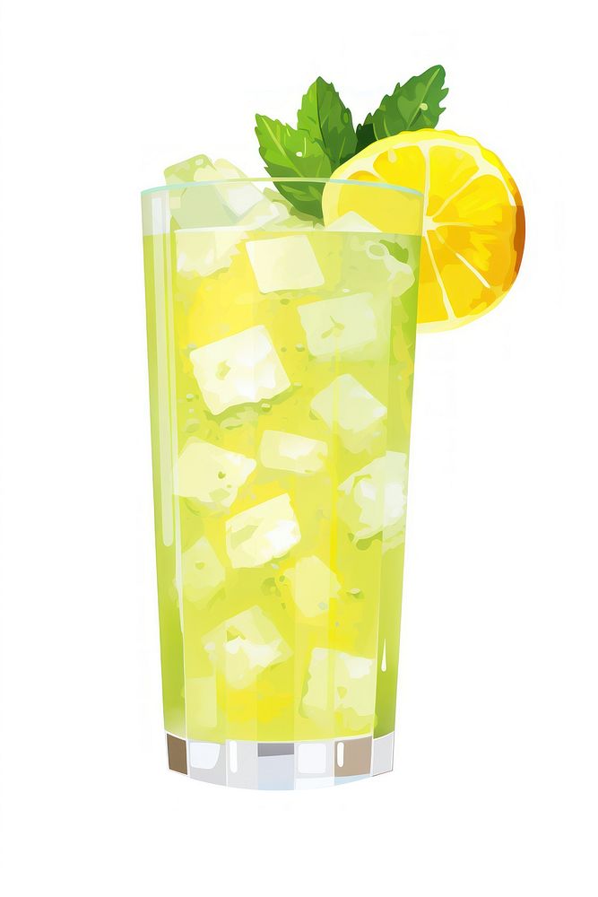 A Pineapple Mojito mojito drink cocktail. AI generated Image by rawpixel.