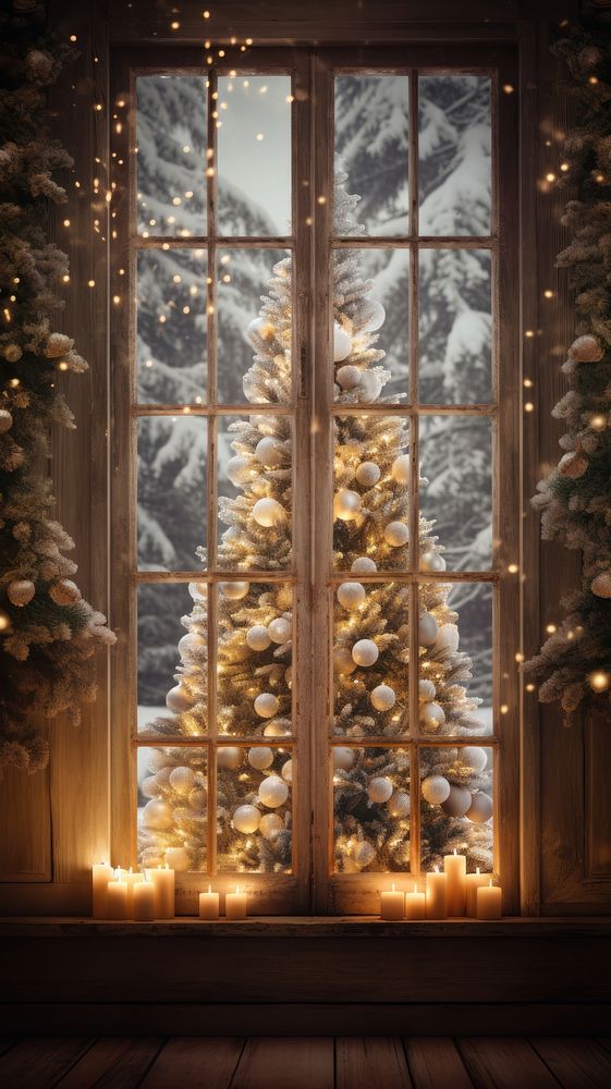 Window christmas anticipation architecture