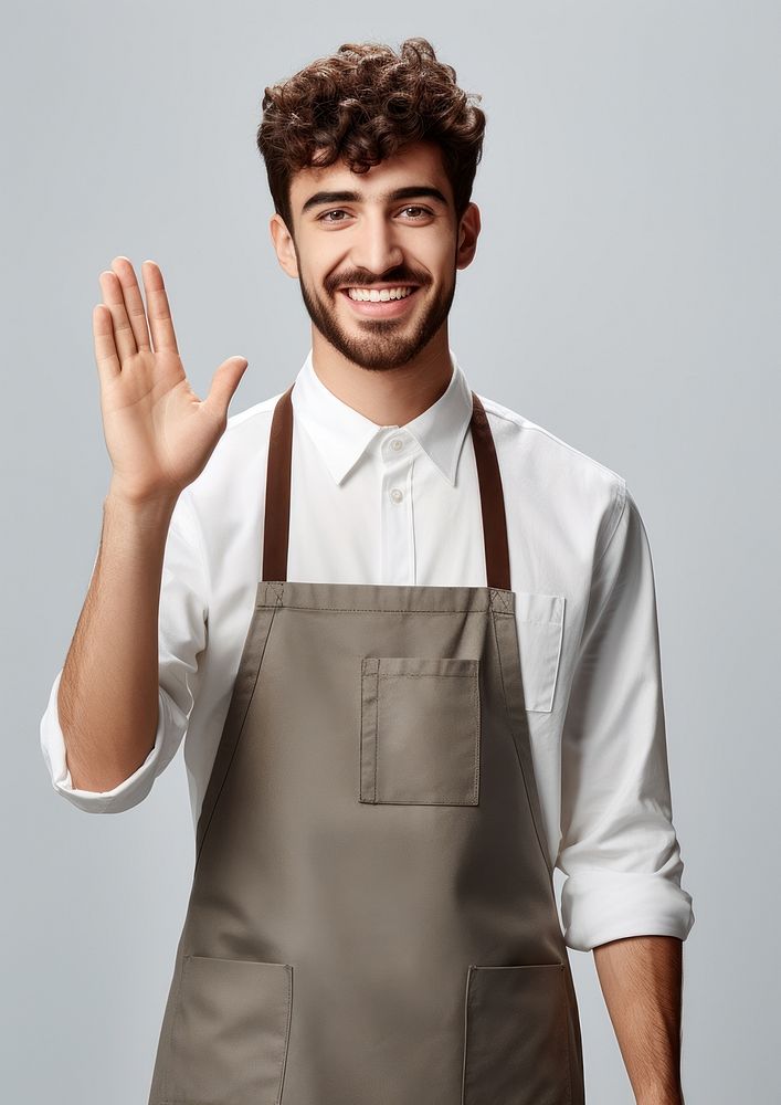 Barista apron portrait adult. AI generated Image by rawpixel.