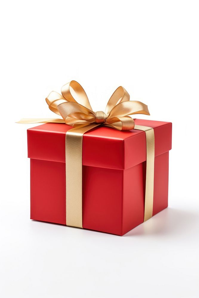 Chirstmas gift box white background celebration anniversary. AI generated Image by rawpixel.