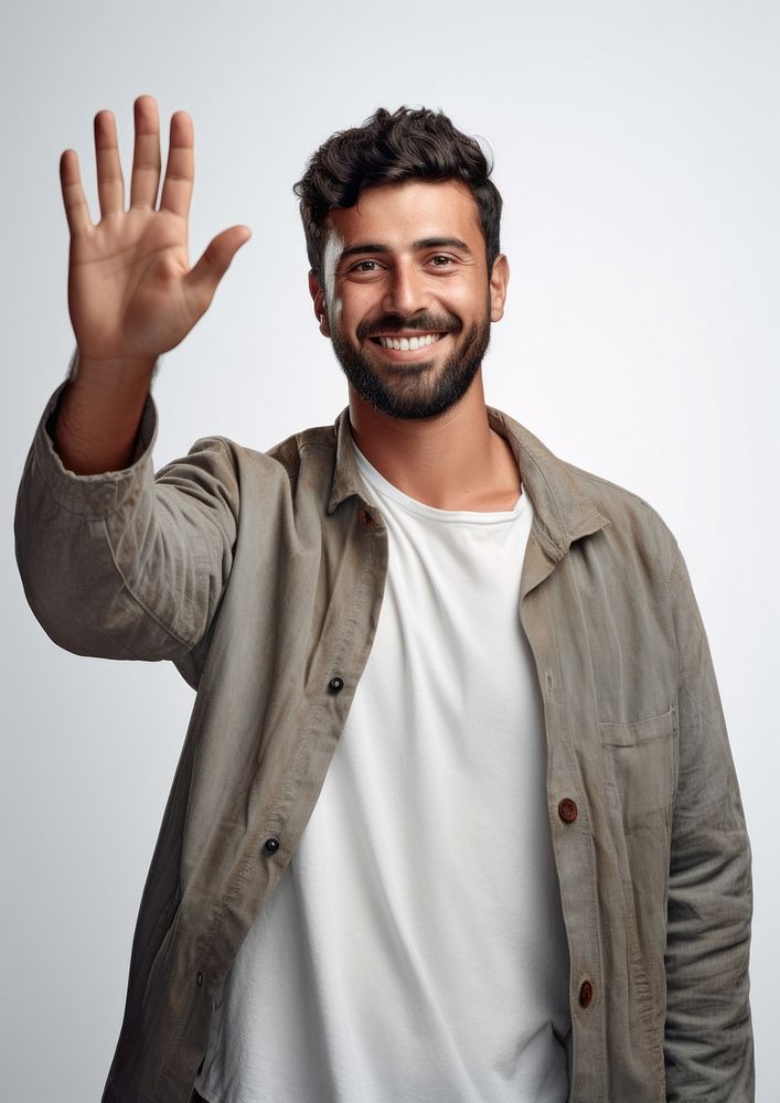 Middle east man portrait smile adult. AI generated Image by rawpixel.