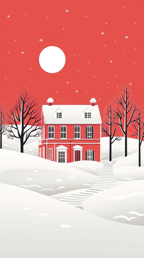 House snow architecture building. AI generated Image by rawpixel.