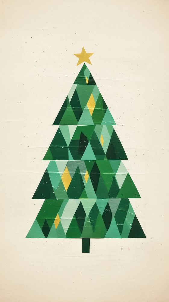 Christmas tree christmas pattern green. AI generated Image by rawpixel.