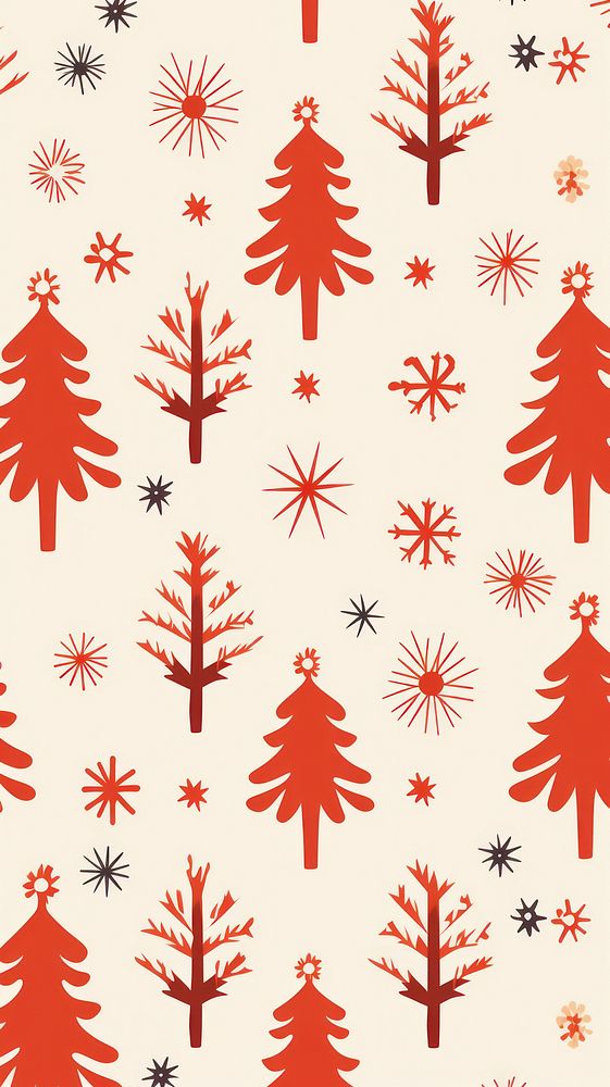 Christmas seamless decoration christmas wallpaper pattern. AI generated Image by rawpixel.