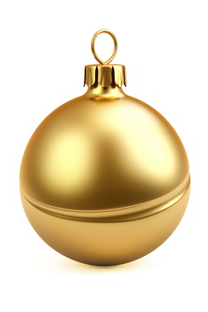 Gold christmas ornament illuminated celebration accessories. 