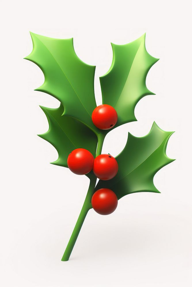 Sprig holly plant leaf tree. AI generated Image by rawpixel.