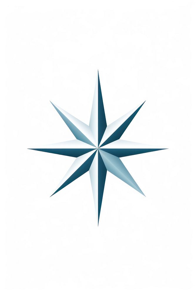 4 point star symbol logo white background. AI generated Image by rawpixel.