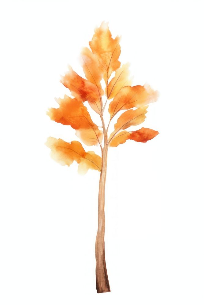 Autumn tree plant leaf art. AI generated Image by rawpixel.