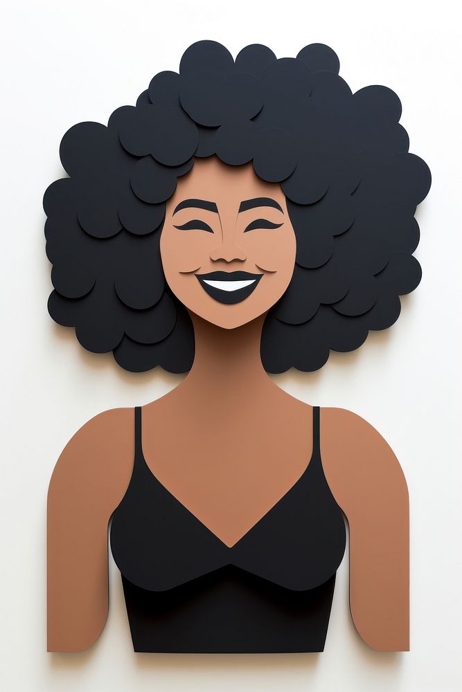 Happy plus size black woman portrait adult representation. AI generated Image by rawpixel.