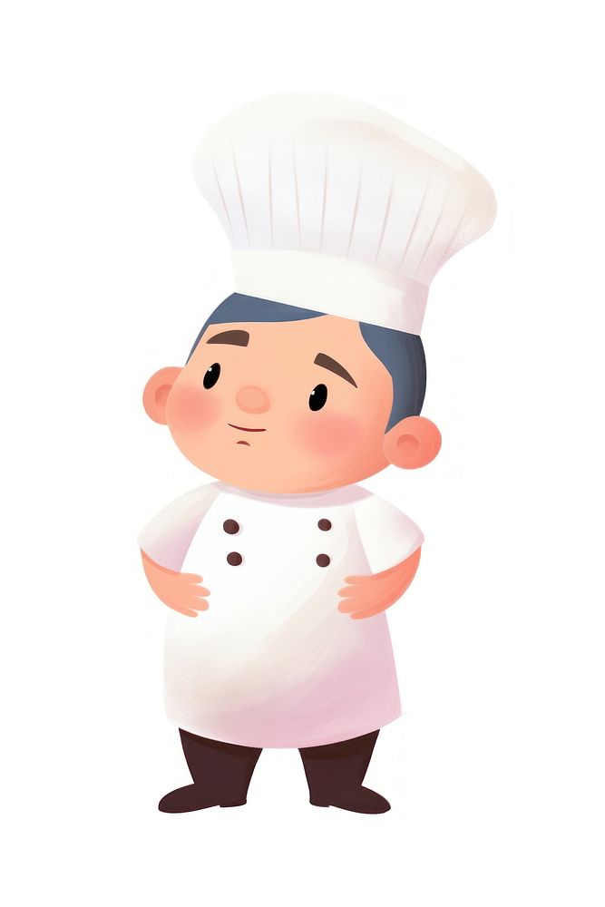 Chef white background portrait standing. AI generated Image by rawpixel.