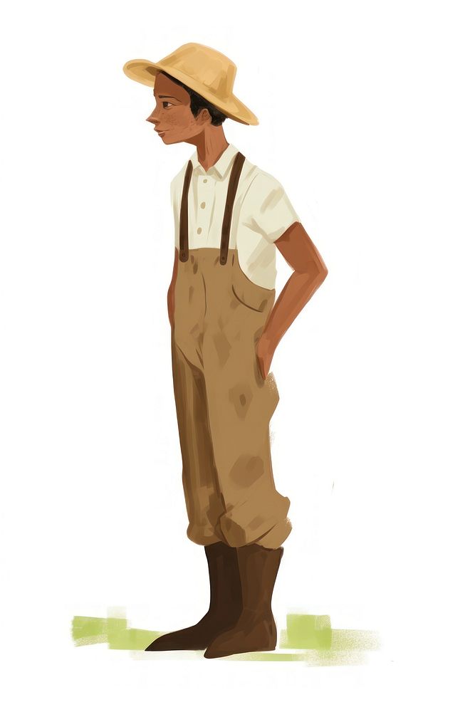 Farmer drawing looking adult. AI generated Image by rawpixel.