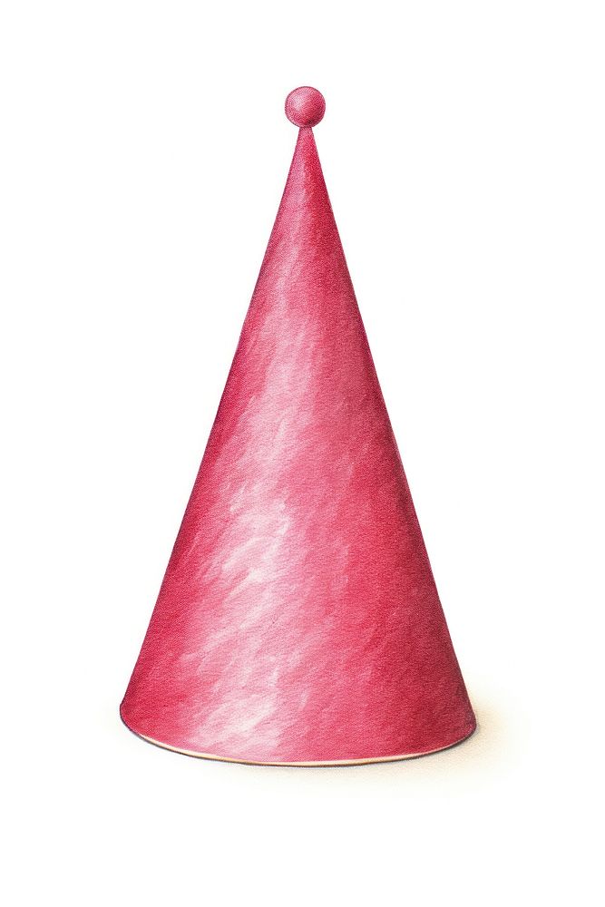 Party hat red white background celebration. AI generated Image by rawpixel.
