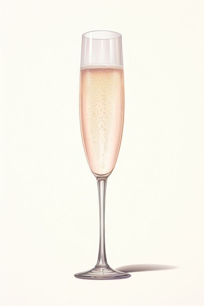 Champagne champagne glass drink. AI generated Image by rawpixel.