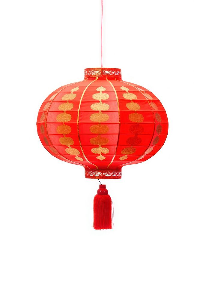 Chinese lantern lamp white background architecture. AI generated Image by rawpixel.
