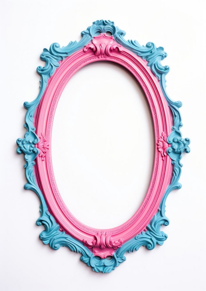 Mirror photo pink oval. AI generated Image by rawpixel.