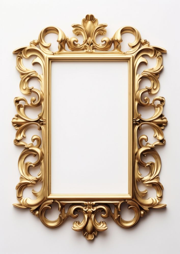 Crescent design frame vintage jewelry photo gold. AI generated Image by rawpixel.
