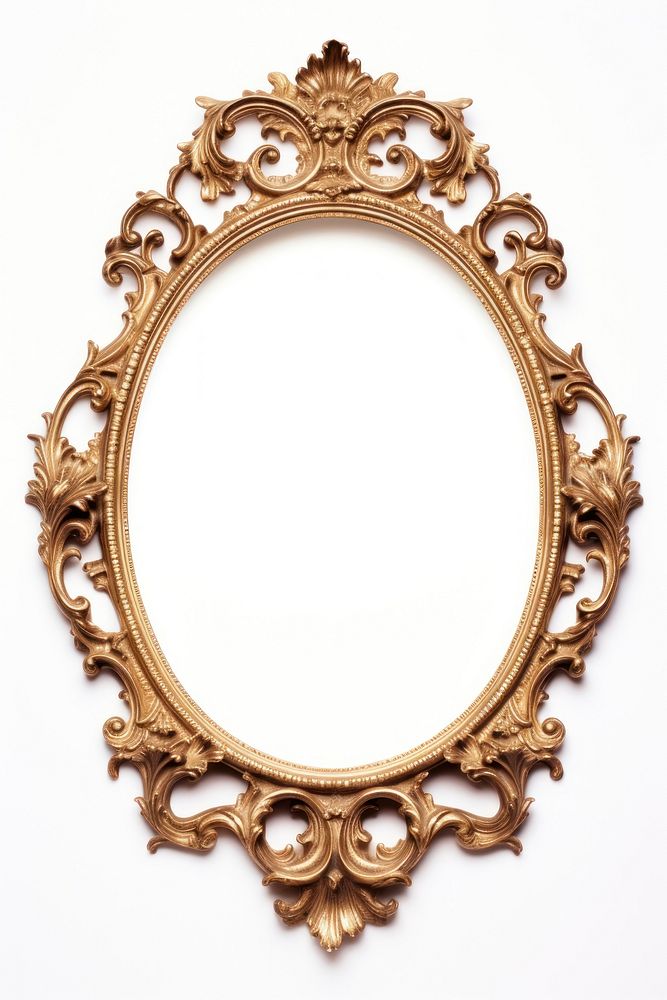 Oval Rococo jewelry locket frame. AI generated Image by rawpixel.