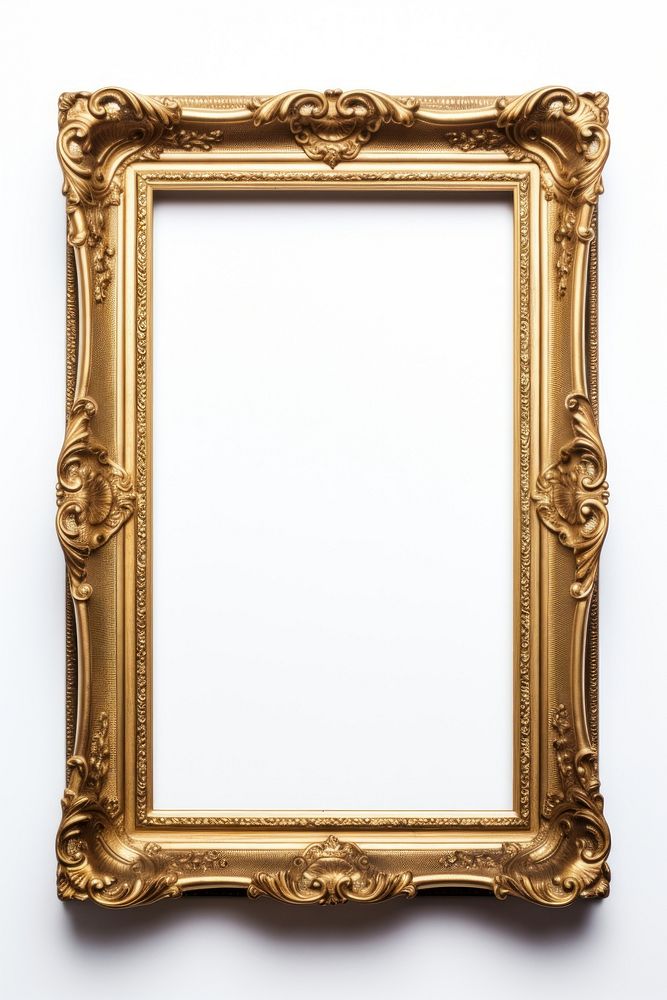 Gold Renaissanceframe backgrounds photo white background. AI generated Image by rawpixel.