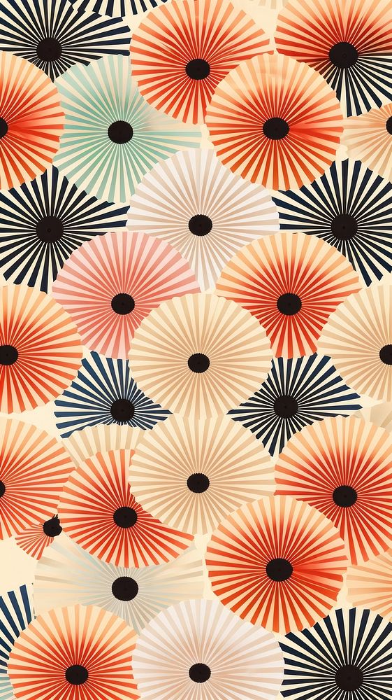 Fan paper pattern backgrounds shape art. AI generated Image by rawpixel.