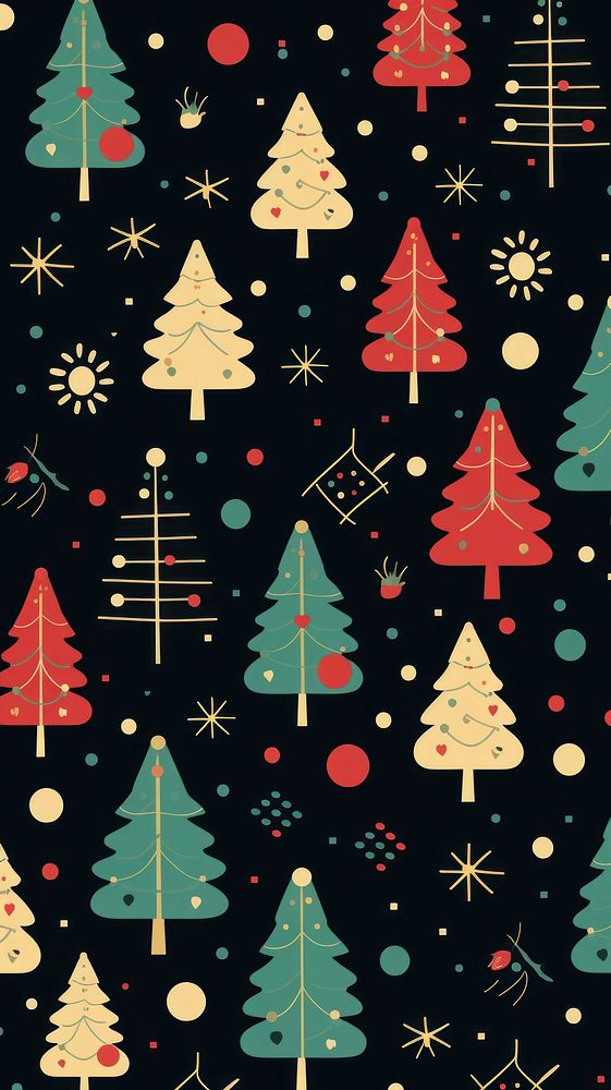 Christmas tree illuminated backgrounds celebration. AI generated Image by rawpixel.