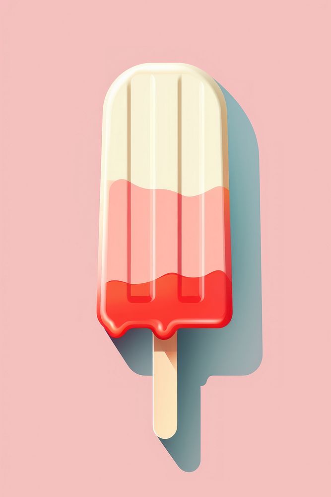 Popsicle Ice Cream dessert cream food. AI generated Image by rawpixel.