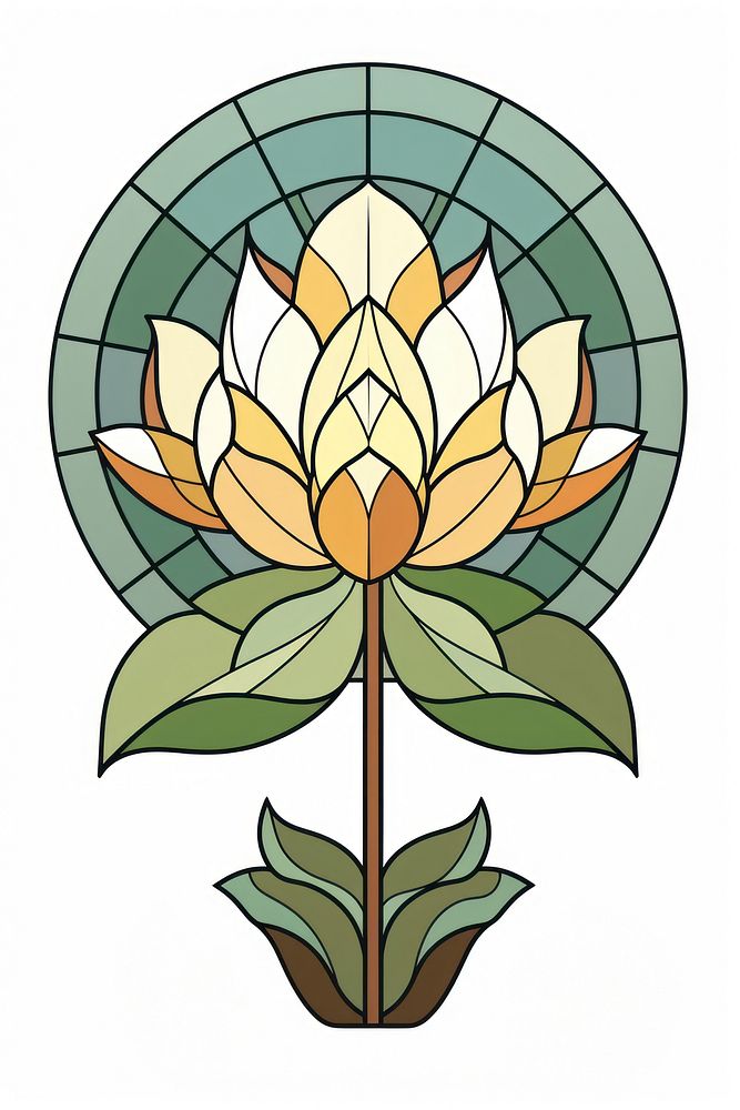 Glass Lotus flower shape plant. AI generated Image by rawpixel.