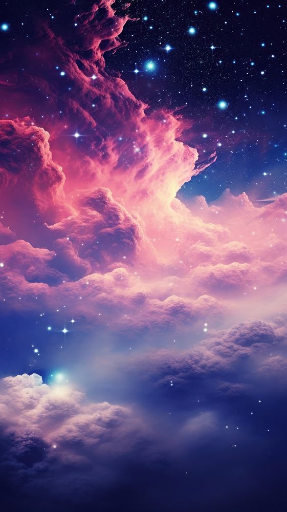 Galaxy aesthetic astronomy universe outdoors. AI generated Image by rawpixel.