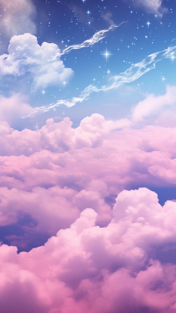 Galaxy aesthetic outdoors nature cloud. AI generated Image by rawpixel.