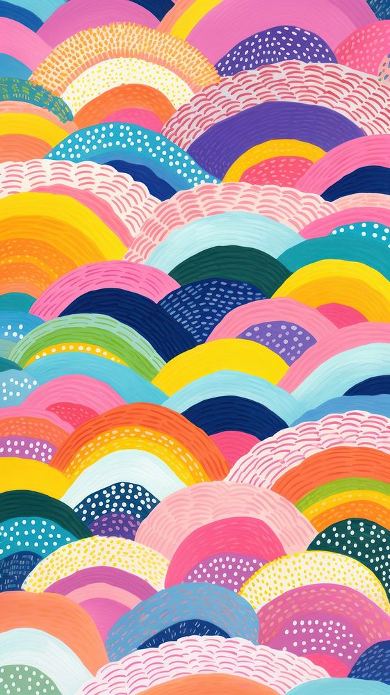 Rainbow pattern art backgrounds. AI generated Image by rawpixel.