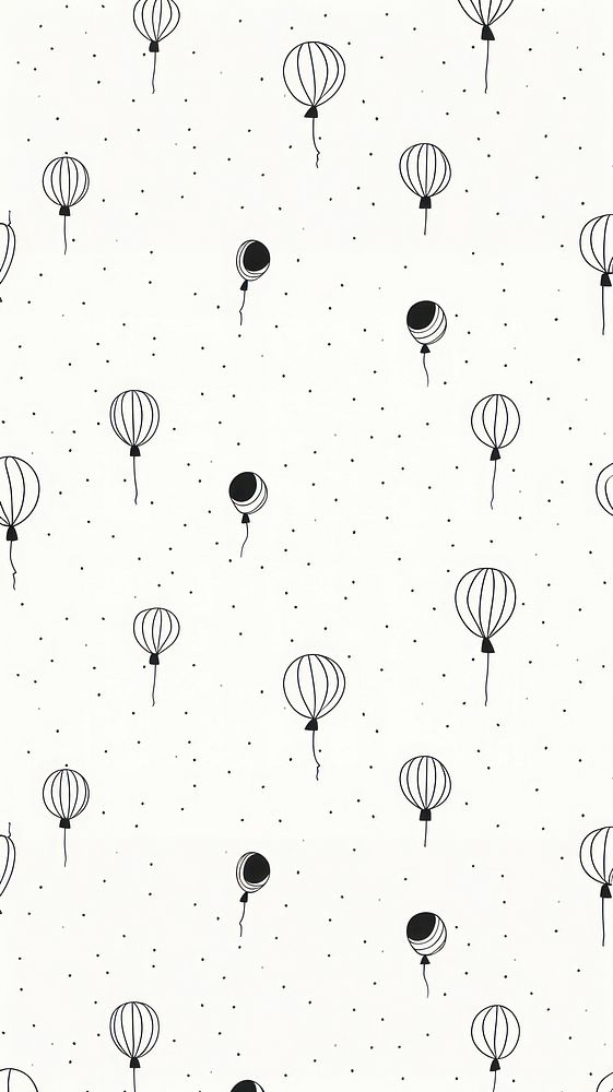 Balloon pattern backgrounds wallpaper. AI generated Image by rawpixel.