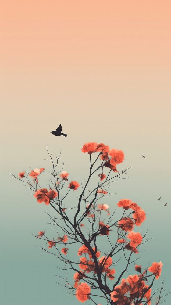 Minimal aesthetic outdoors nature flower. AI generated Image by rawpixel.