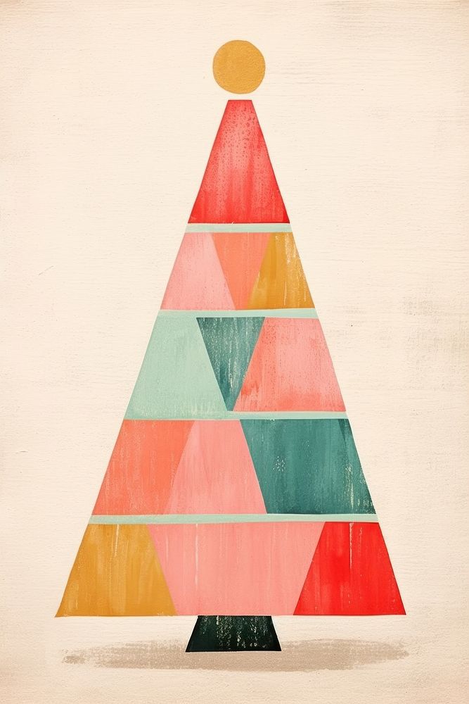 Christmas tree art christmas christmas tree. AI generated Image by rawpixel.
