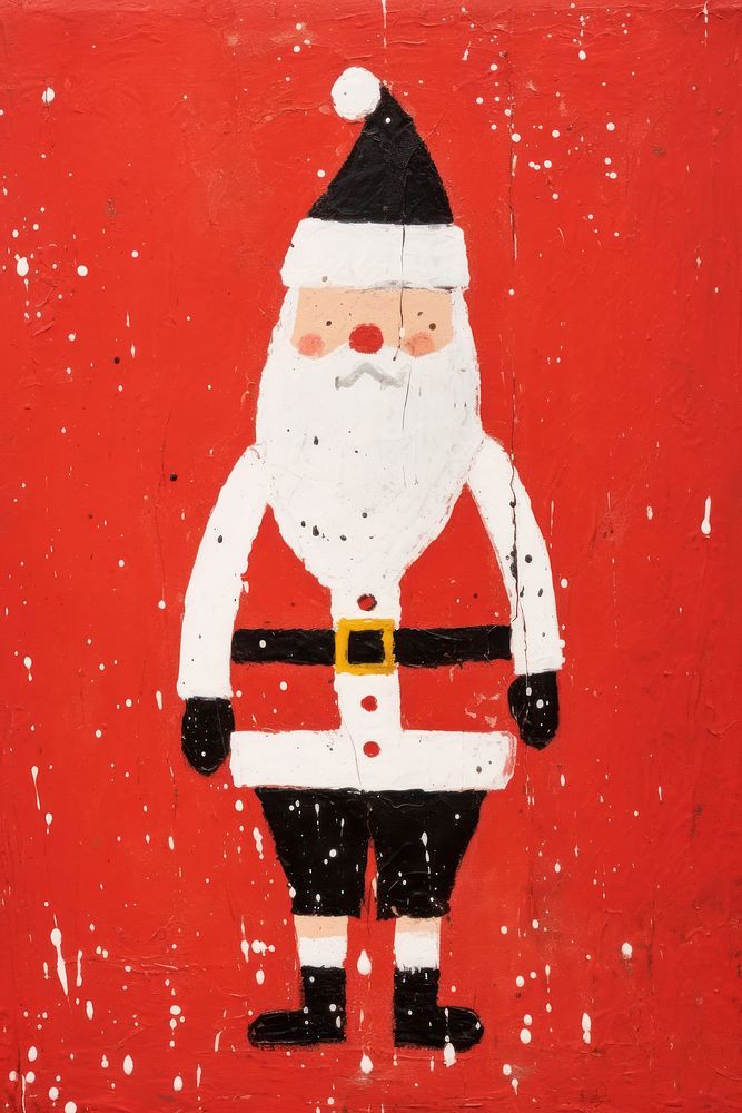 Santa Claus art christmas painting. AI generated Image by rawpixel.