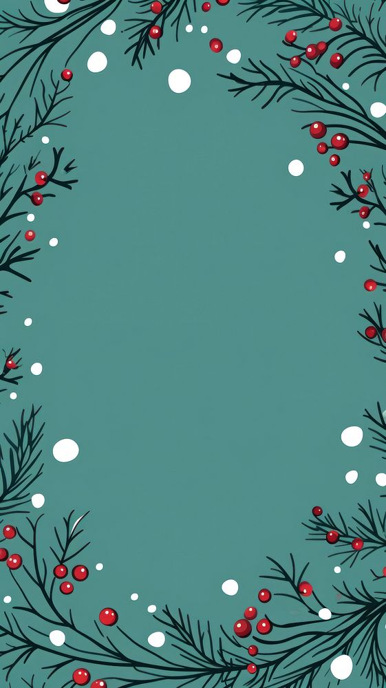 Christmas wreath backgrounds pattern art. AI generated Image by rawpixel.