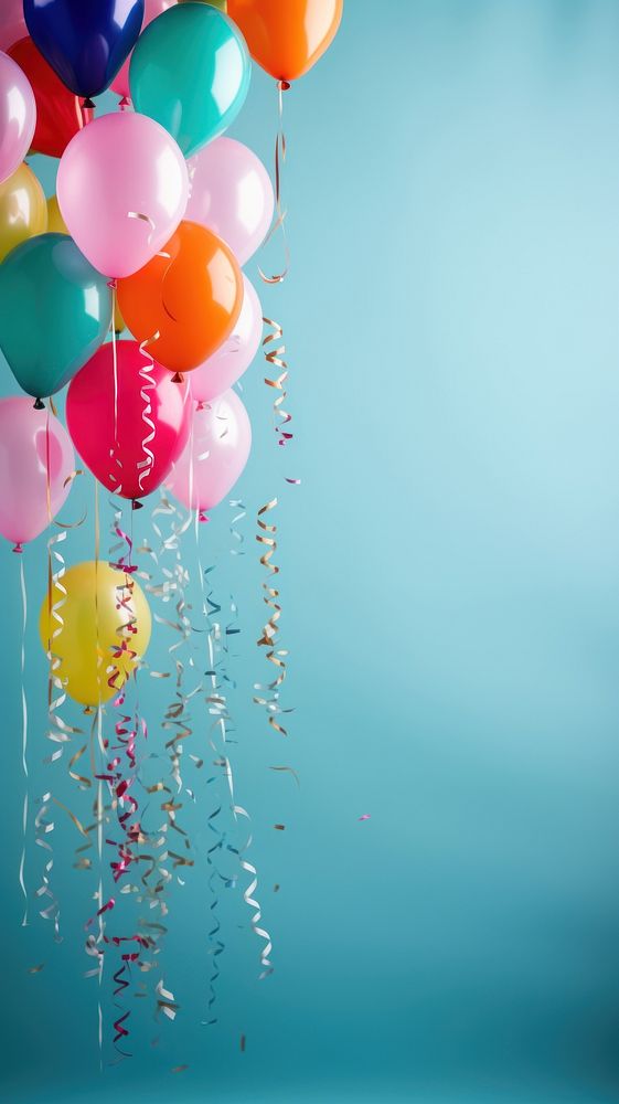 Balloon celebration confetti anniversary. 