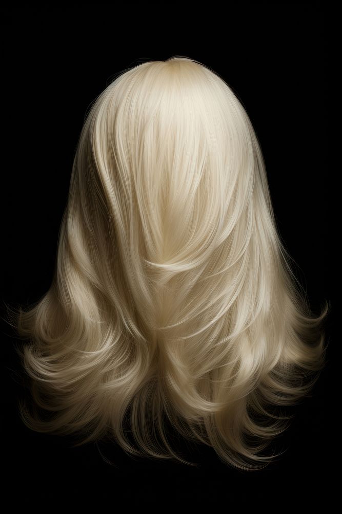 Hair wig adult monochrome hairstyle. AI generated Image by rawpixel.