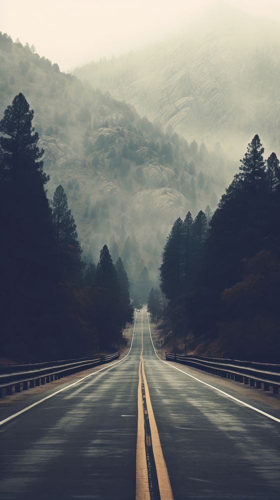 Road outdoors highway nature. AI generated Image by rawpixel.